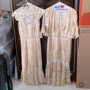 2 lace Saylor dresses size s and xs
